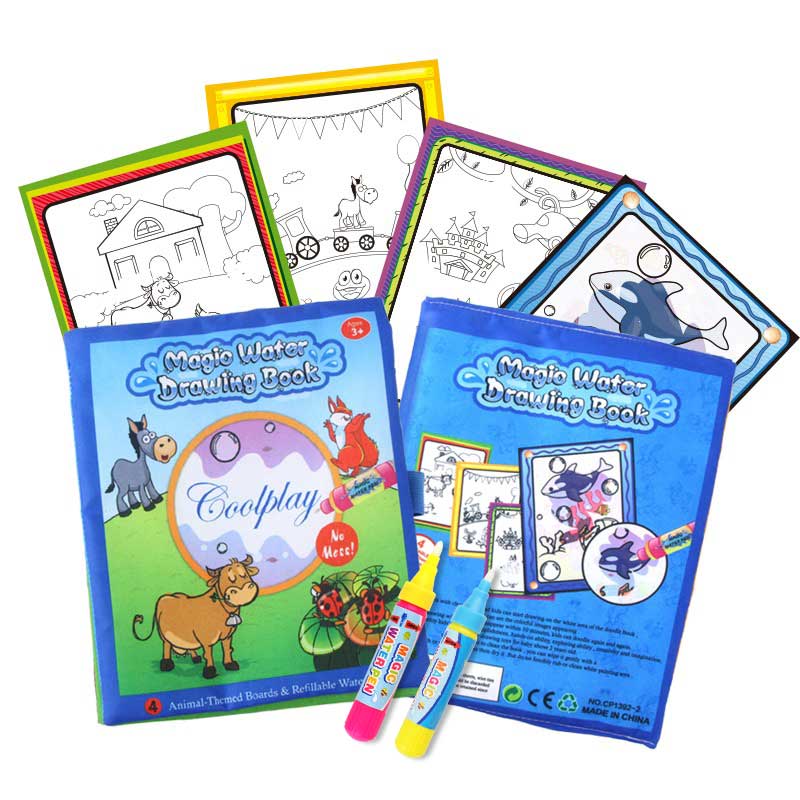 8 Styles Magic Water Drawing Book Coloring Doodle & Magic Pen Drawing Toys Montessori Toys Early Education Toys for Kids